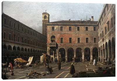 The Campo di Rialto, 1758-1763 Canvas Art Print