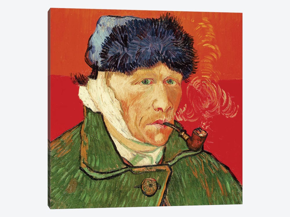 Self Portrait with Bandaged Ear, 1889 by Vincent van Gogh 1-piece Canvas Art Print