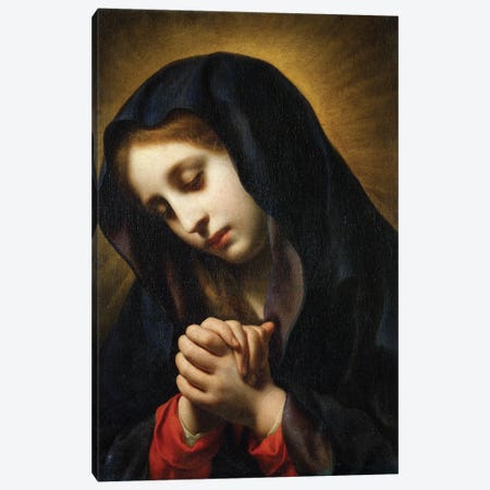 The Virgin of the Annunciation, c.1653-55 Canvas Print #BMN9337} by Carlo Dolci Canvas Artwork
