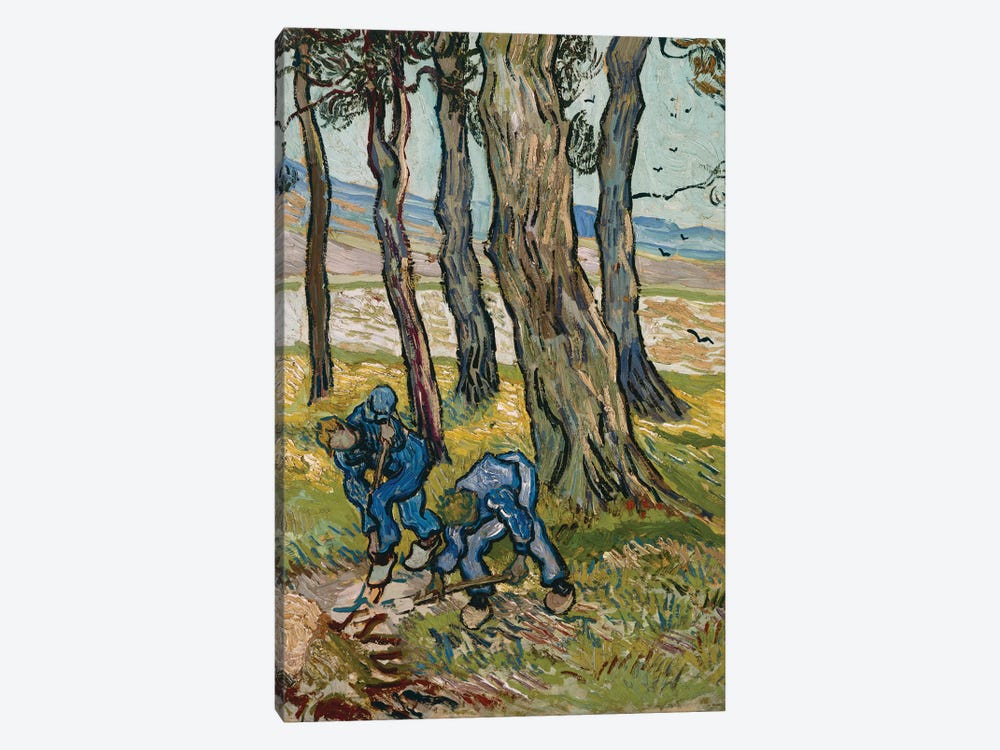 The Diggers, 1889 by Vincent van Gogh 1-piece Canvas Art