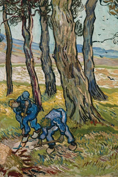 Post-Impressionism: The Diggers, 1889 by Vincent van Gogh