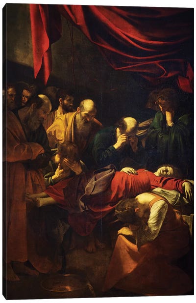 The Death of the Virgin, 1601-06 Canvas Art Print