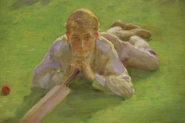 Henry Scott Tuke: Henry All In Cricketing Whites by Henry Scott Tuke