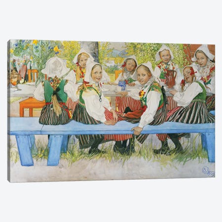 Kersti's Birthday, 1909 Canvas Print #BMN9372} by Carl Larsson Art Print