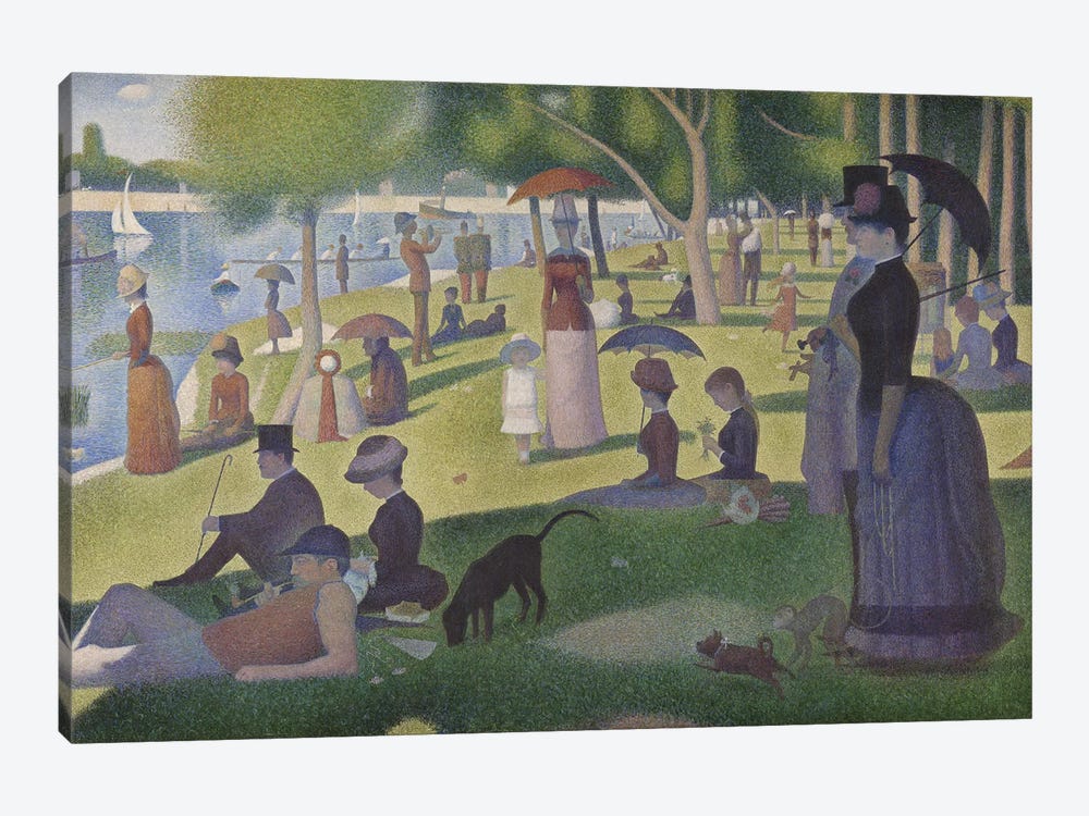 A Sunday on La Grande Jatte, 1884-86 by Georges Seurat 1-piece Canvas Artwork