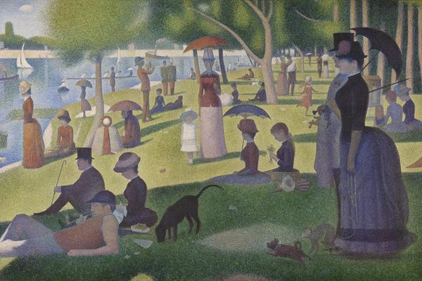 A Sunday on La Grande Jatte, 1884-86
