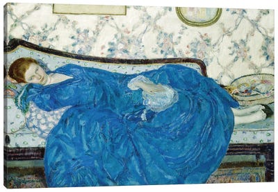 The Blue Gown, 1917 Canvas Art Print