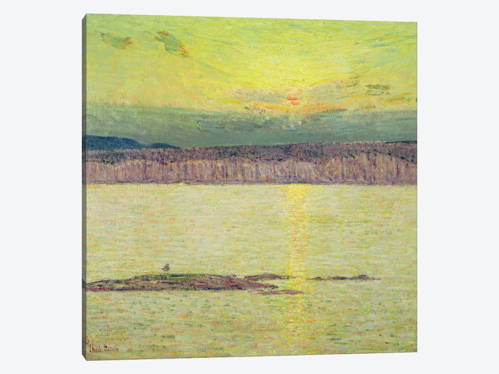 Sunset Ironbound, Mount Desert, Massachusetts, 1896 1-piece Canvas Wall Art