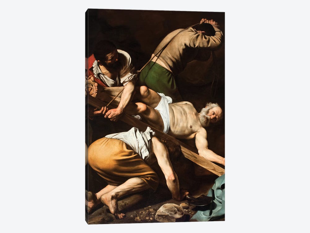 The Martyrdom of St Peter  Painting by Michelangelo Merisi da Caravaggio 1-piece Canvas Art
