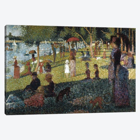 Study for a Sunday at the Grande Jatte Canvas Print #BMN9407} by Georges Seurat Canvas Art
