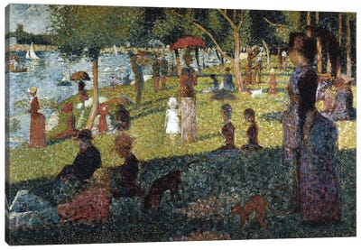 Study for a Sunday at the Grande Jatte Canvas Art Print - Georges Seurat