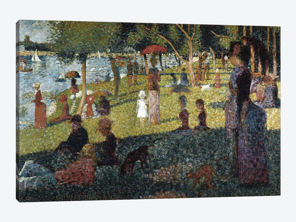 Study for a Sunday at the Grande Jatte by Georges Seurat 1-piece Canvas Wall Art