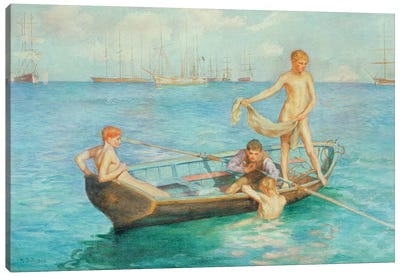August Blue, 1896 Canvas Art Print
