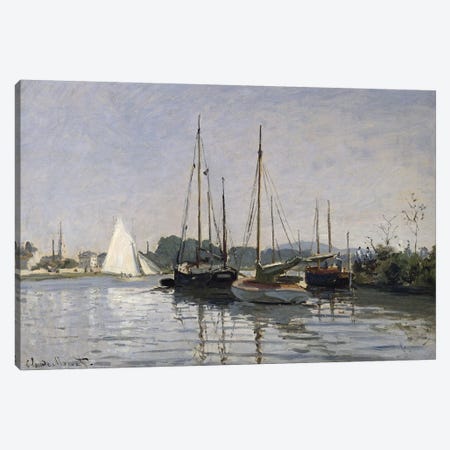 Pleasure Boats, Argenteuil, c.1872-3  Canvas Print #BMN940} by Claude Monet Art Print
