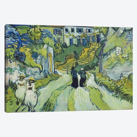 Stairway at Auvers, July 1890 Canvas Print #BMN9411} by Vincent van Gogh Canvas Art