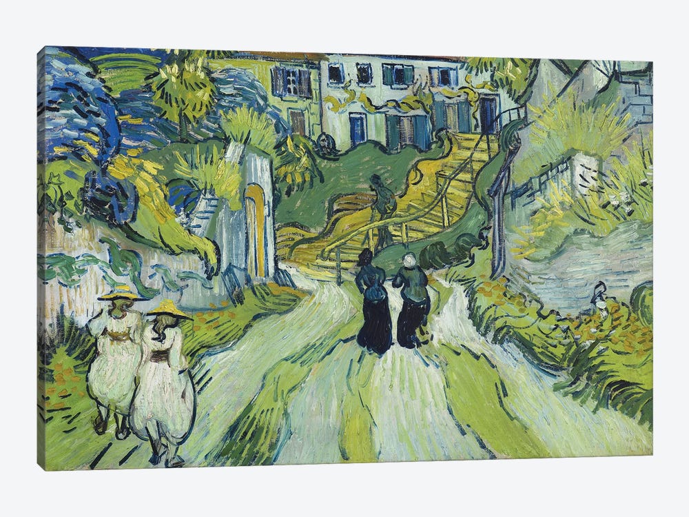 Stairway at Auvers, July 1890 by Vincent van Gogh 1-piece Canvas Print