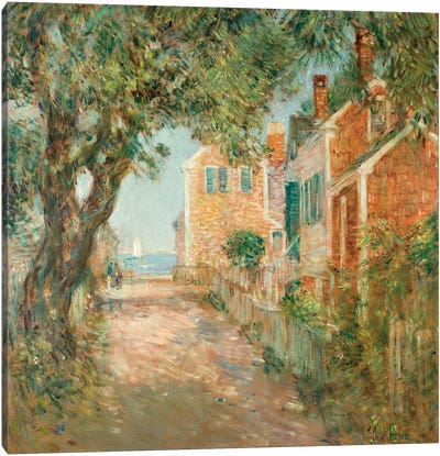 Street in Provincetown, 1904 Canvas Art Print