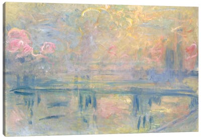 Charing Cross Bridge, c.1900 Canvas Art Print - Claude Monet
