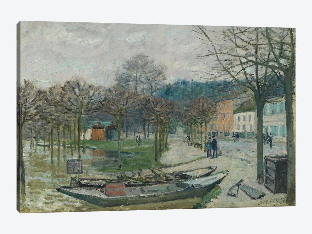 The Flood at Port-Marly, 1876  by Alfred Sisley 1-piece Art Print