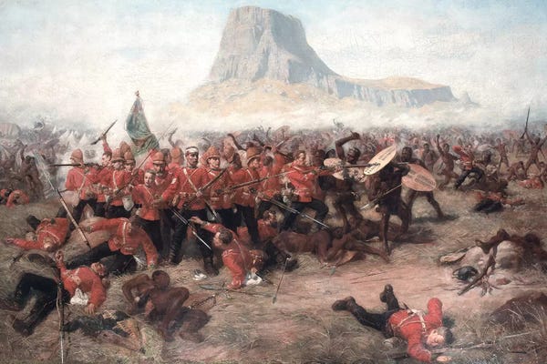 The Battle of Isandlwana: The Last Stand of the 24th Regiment of Foot  during the Zulu War, 22nd January 1879, c.1885