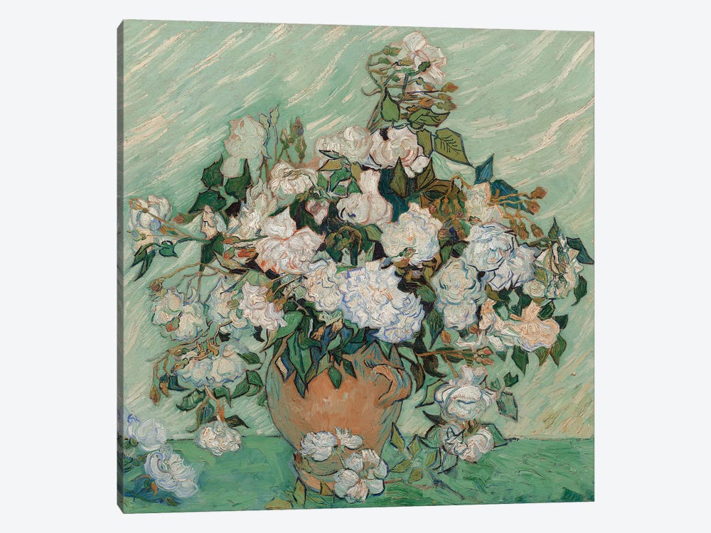 Roses, 1890 by Vincent van Gogh 1-piece Canvas Artwork