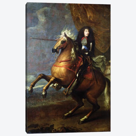 Equestrian Portrait of Louis XIV  c.1668 Canvas Print #BMN9440} by Charles Lebrun Canvas Print