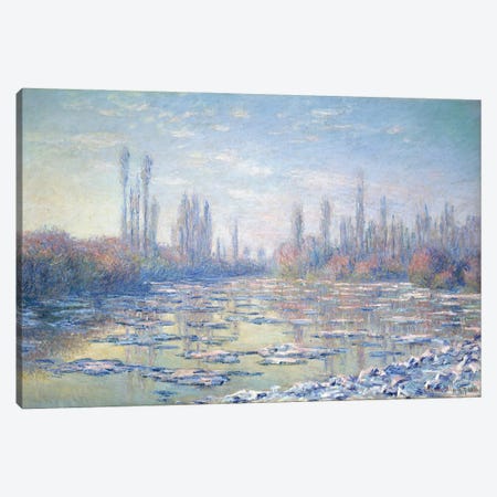 Les Glacons, 1880 Canvas Print #BMN9457} by Claude Monet Canvas Art Print