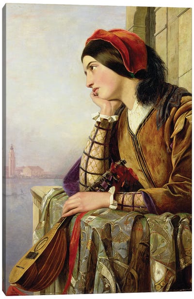 Woman in Love, 1856 Canvas Art Print