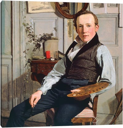 Portrait of Frederick Sodring, 1832 Canvas Art Print