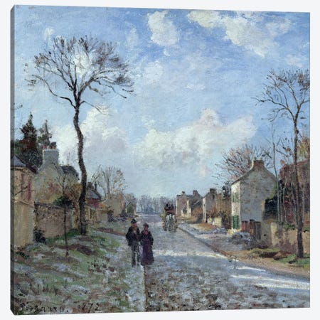 The Road to Louveciennes, 1872  Canvas Print #BMN946} by Camille Pissarro Canvas Art