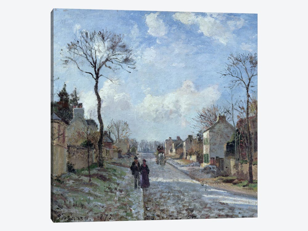 The Road to Louveciennes, 1872  by Camille Pissarro 1-piece Canvas Art Print