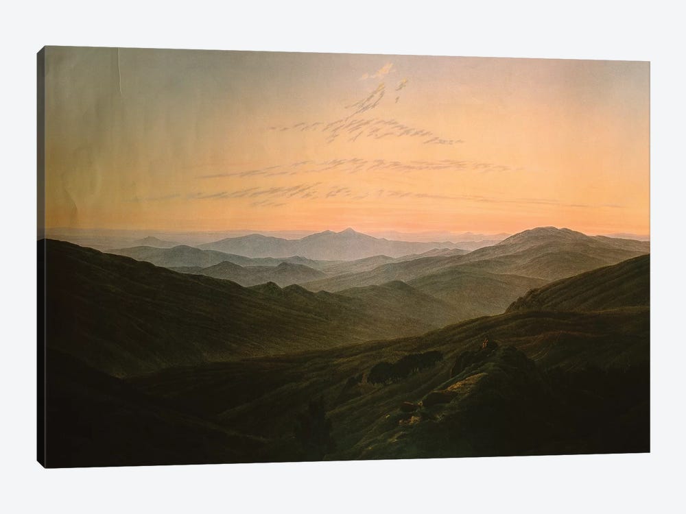 Dawn by Caspar David Friedrich 1-piece Canvas Print