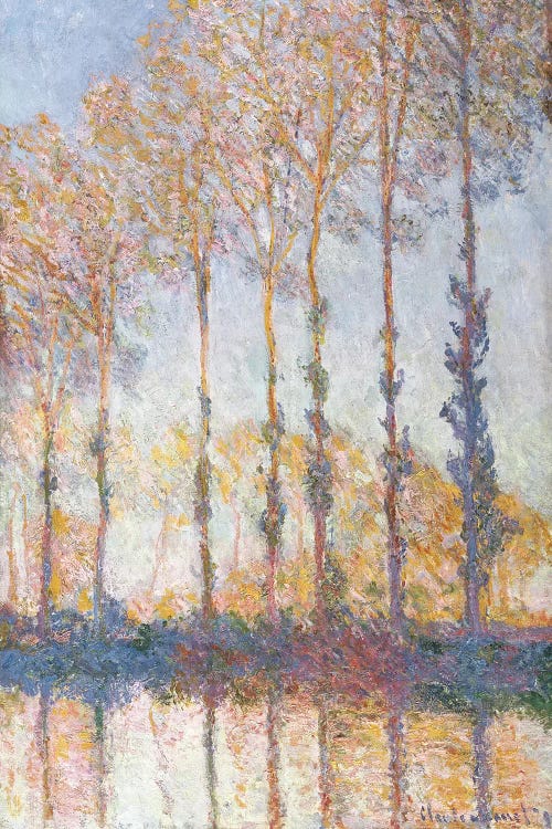 Poplars on the Bank of the Epte River, 1891 by Claude Monet wall art