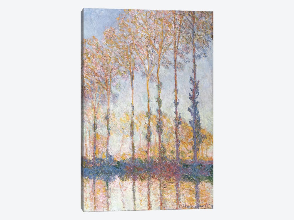 Poplars on the Bank of the Epte River, 1891 by Claude Monet 1-piece Canvas Art