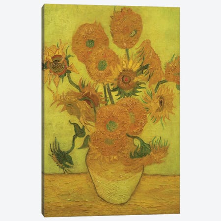 Sunflowers, 1889 Canvas Print #BMN9497} by Vincent van Gogh Canvas Print