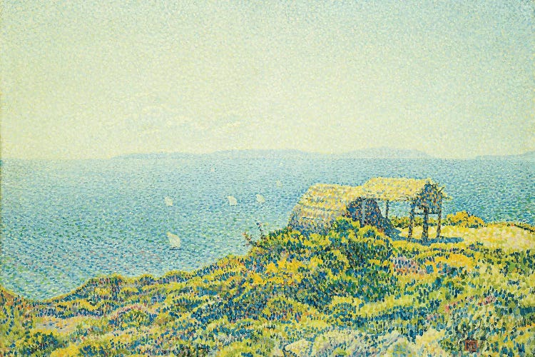 L'Ile du Levant, vu du Cap Benat, 1893