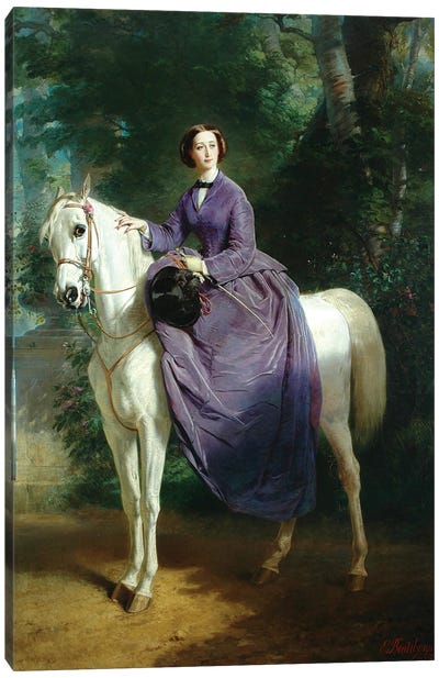 Empress Eugenie, 1857 Canvas Art Print