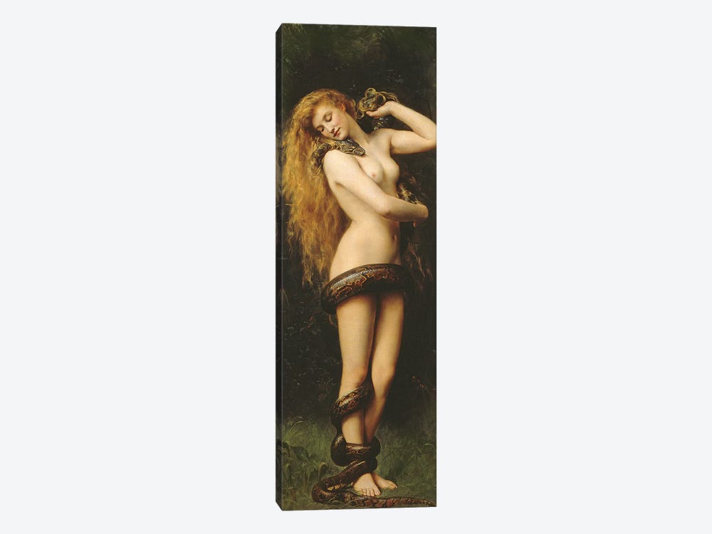 Lilith by John Collier 1-piece Canvas Print