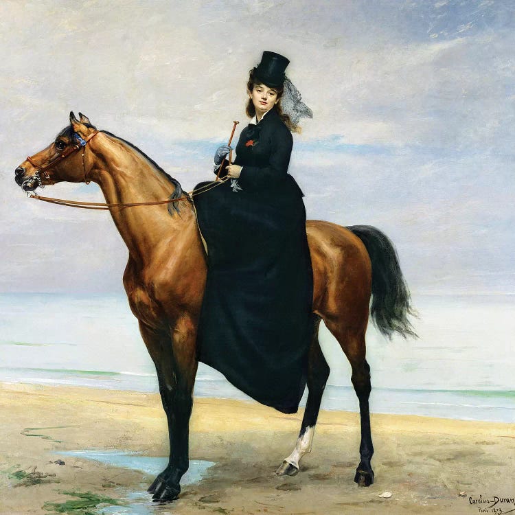 Equestrian Portrait of Mademoiselle Croizette, 1873