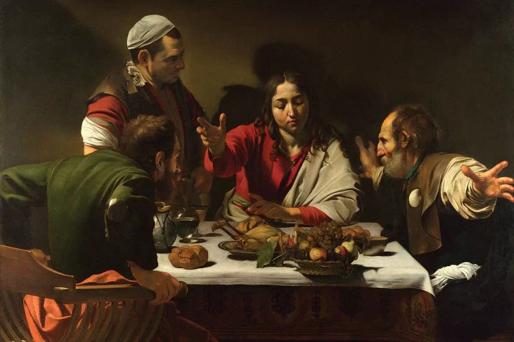 The Supper at Emmaus, 1601