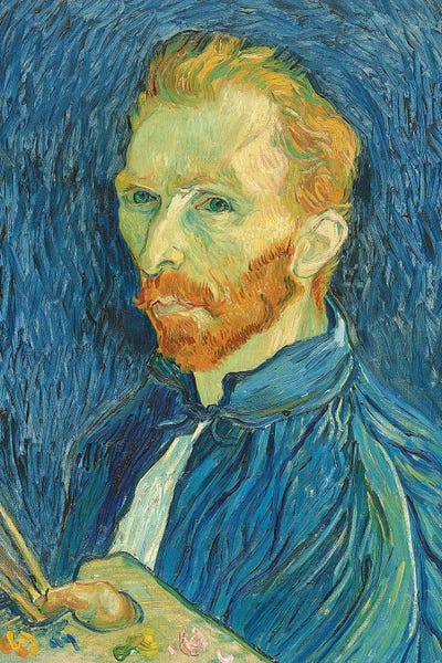 All Things Van Gogh: Self-Portrait, 1889 by Vincent van Gogh