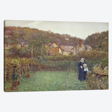 Telling the Bees Canvas Print #BMN9558} by Charles Napier Hemy Canvas Art Print