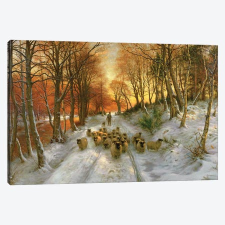 Glowed with Tints Of Evening Hours Canvas Print #BMN9561} by Joseph Farquharson Canvas Wall Art