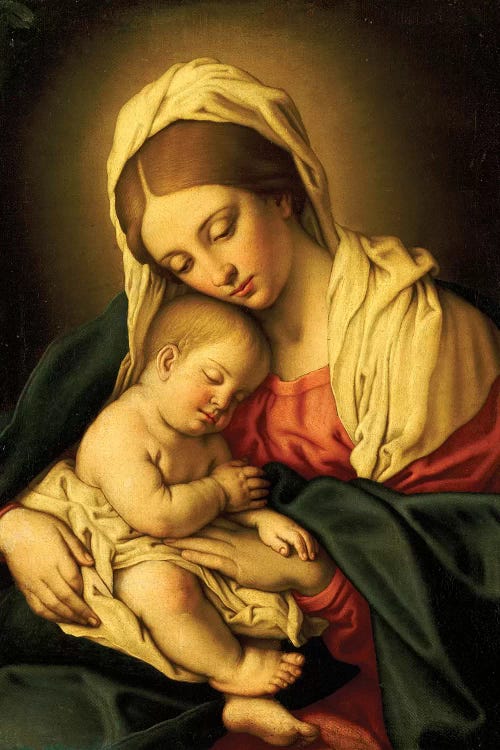 The Madonna And Child by Il Sassoferrato wall art