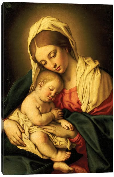 The Madonna And Child Canvas Art Print
