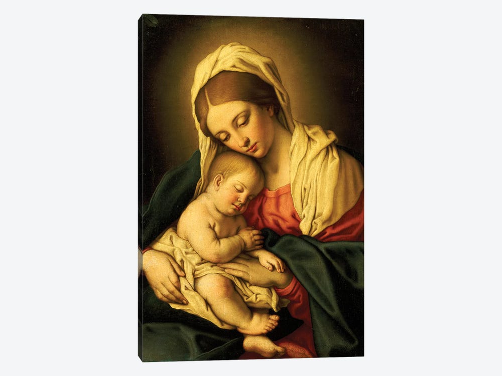 The Madonna And Child by Il Sassoferrato 1-piece Canvas Wall Art
