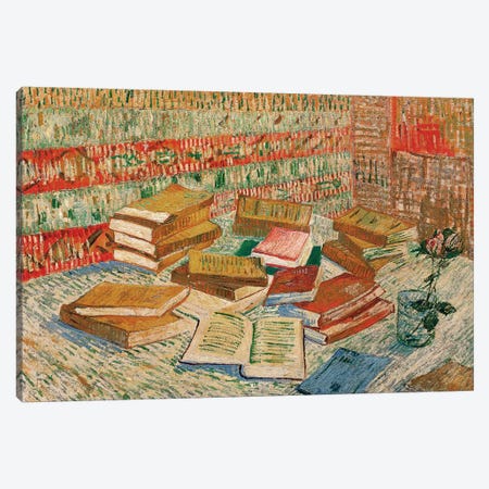 The Yellow Books, 1887 Canvas Print #BMN9581} by Vincent van Gogh Canvas Wall Art