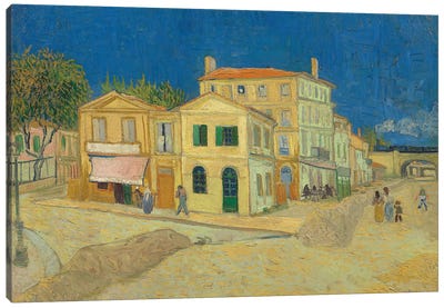 The Yellow House, 1888 Canvas Art Print - Post-Impressionism Art