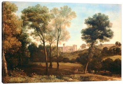 Landscape with Castle Canvas Art Print
