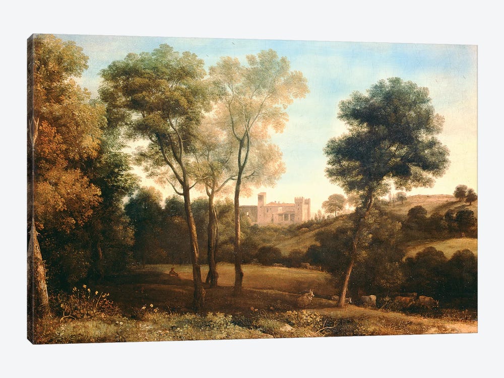 Landscape with Castle by Claude Lorrain 1-piece Canvas Print